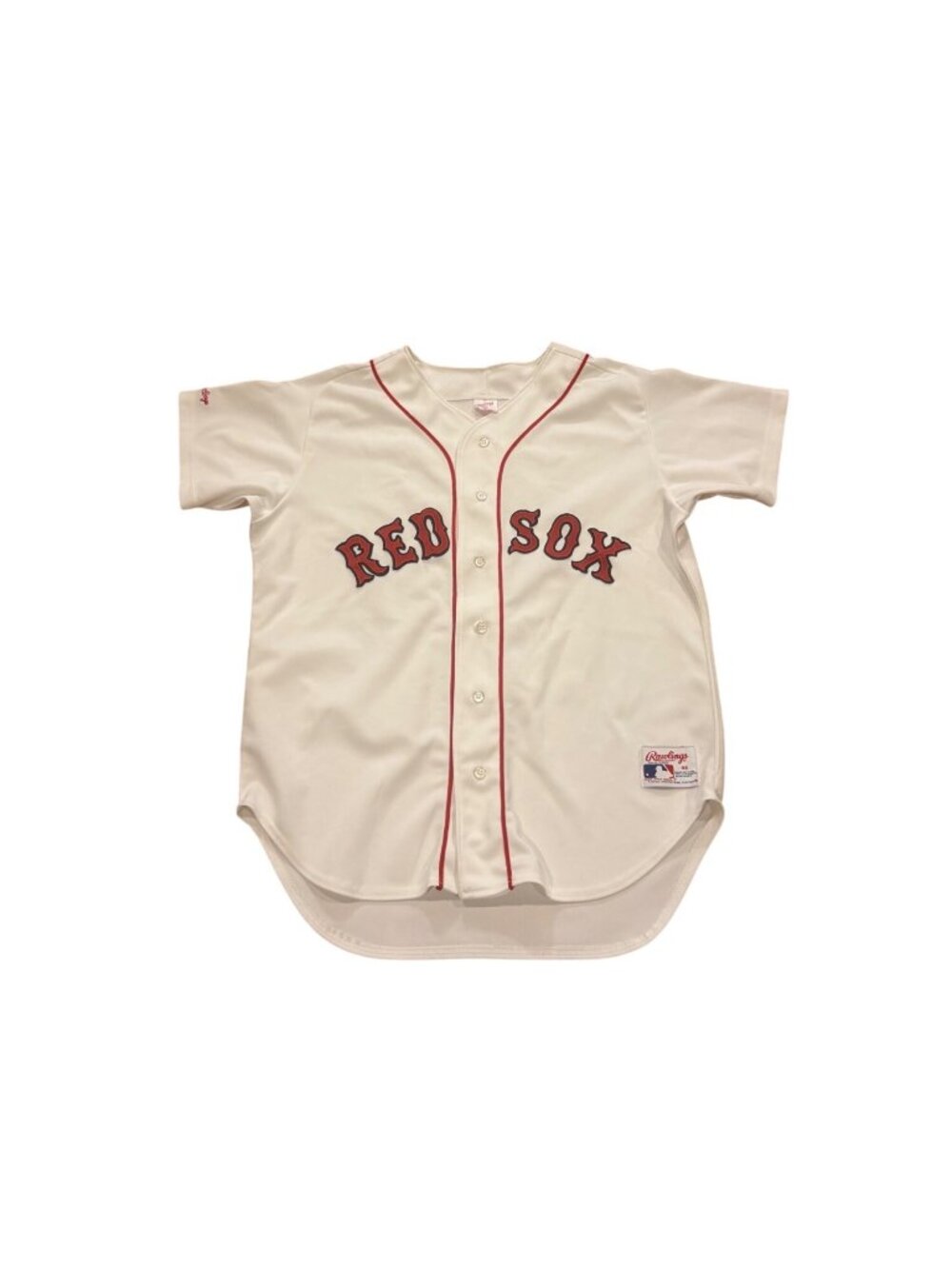 Vintage 80s Rawlings Authentic MLB Boston Red Sox White Jersey Men's Size 46